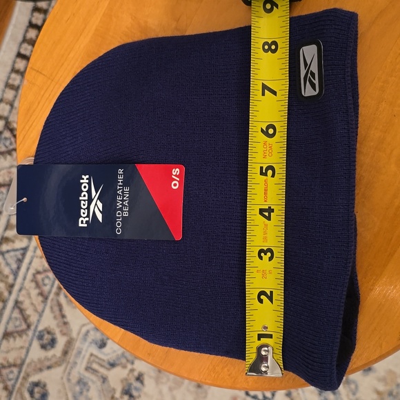 REEBOK BRAND NAVY BLUE COLD WEATHER BEANIE ONE SIZE FITS MOST - Picture 10 of 11